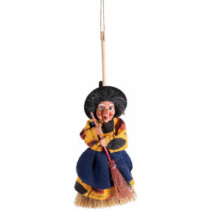 Figurina Halloween Vrajitoare Befana polirasina textil multicolor II cm 27 H