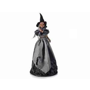 Figurina Halloween Vrajitoare Befana textil Ø36x91H