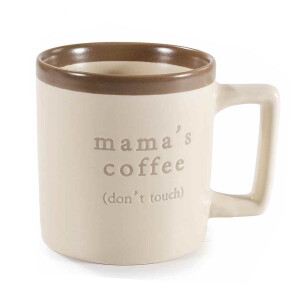 Cana portelan crem maro Mama's Coffee  Ø 9 cm x 9,5 H, 400 ml
