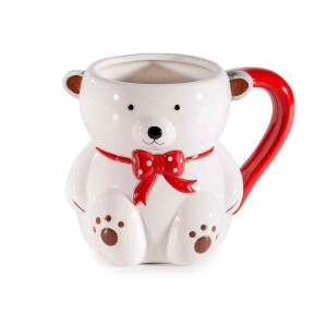 Set 4 cani Ursulet ceramica multicolora 10.5x10.5 cm, 450 ml