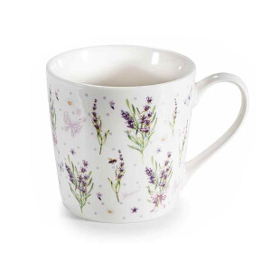 Cana portelan Lavanda Ø 9,5 cm x 9 H, 350 ml