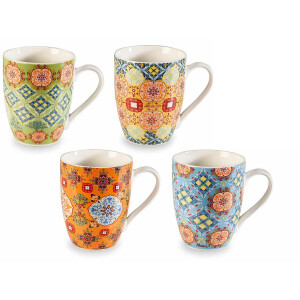 Set 8 cani portelan Maiolica 8.5x10.5 cm, 350 ml