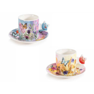 Set 4 cesti portelan 5.5x5.5 cm, 80 ml
