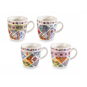 Set 8 cani portelan Maiolica 5.5x6 cm, 80 ml