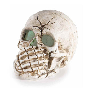 Figurina Halloween Schelet polirasina multicolora cu leduri II cm 9,5 x 11 x 10 H