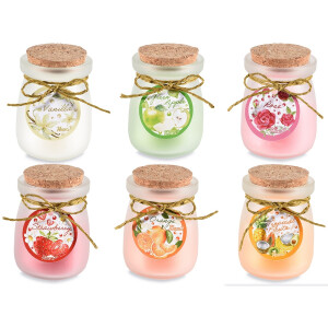 Set 6 lumanari parfumate in borcan Ø 5,5 cm x 7,5 H