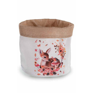 Cos textil multicolor Caprioara Ø 19 cm x 23 H