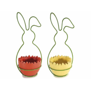 Set 2 decoratiuni Paste Iepurasi 13x11.5x30.5 cm