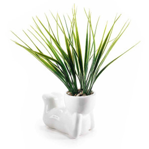 Planta artificiala in ghiveci cm 9 x 6 x 32 H