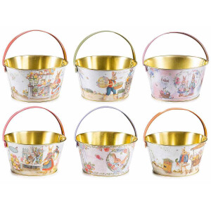 Set 6 cosuri Paste metal multicolor 19x19.5 cm
