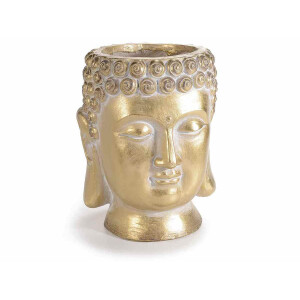 Ghiveci ceramica aurie Buddha 21.5x23.5x27 cm
