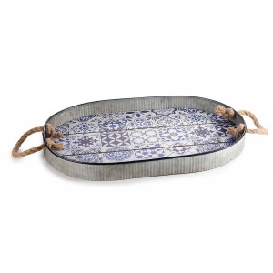 Tava lemn metal 44 x 30 x 4 H