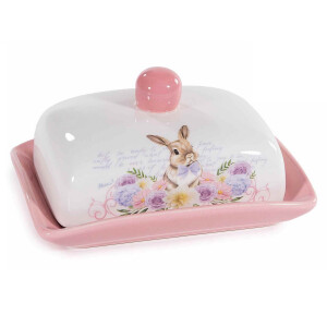 Untiera Iepuras ceramica multicolora 17x12x8.5 cm
