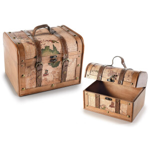Set 2 cufere depozitare 35x27.5x26 cm, 27x20x19.5 cm
