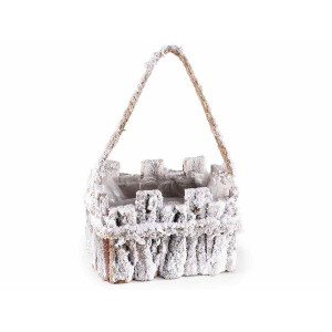 Cos decor Craciun 19x14x12 cm