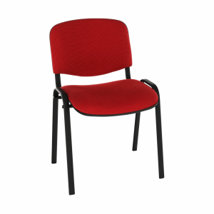 Scaun birou rosu negru Iso 53x58x83 cm