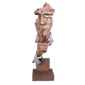 Figurina Barbat fier maro 20x20x70 cm