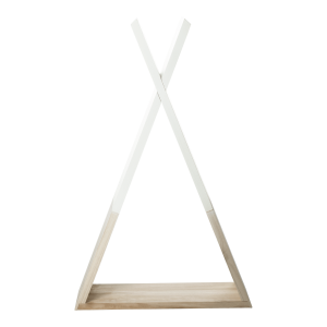 Raft suspendabil lemn alb natur Joli 33x10x56 cm 