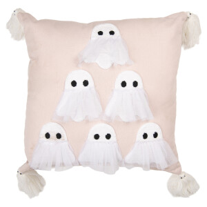Perna Halloween Fantome poliester multicolor 40x40x8 cm