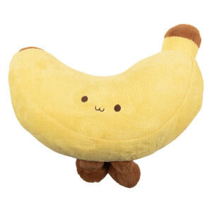 Perna decorativa Banana poliester maro galben 52x12x20 cm