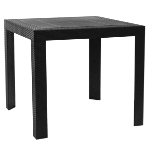 Masa gradina terasa plastic gri antracit Kingy 79x79x72 cm 