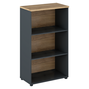 Biblioteca HDF grafit stejar artisan Klaudius 70x40x120 cm