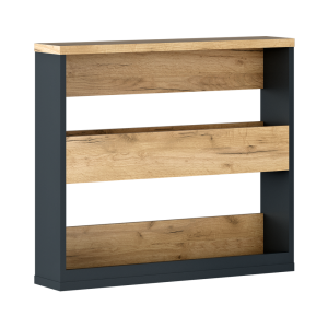 Raft suspendat HDF grafit stejar artisan Klaudius 70x20x62.4 cm 