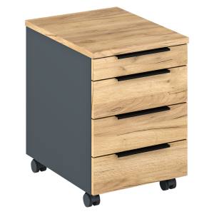 Dulap grafit stejar artisan Klaudius 43x56x61 cm