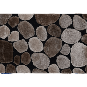 Covor textil maro bej negru Pebble 80x150 cm