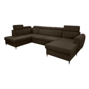 Coltar extensibil maro dreapta Korio 355x200/175x103 cm