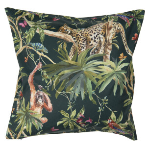 Set 2 fete perne textil multicolor Jungle 45x45 cm