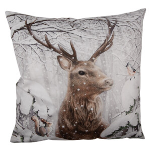 Set 2 fete perne textil multicolor Reindeer 45x45 cm
