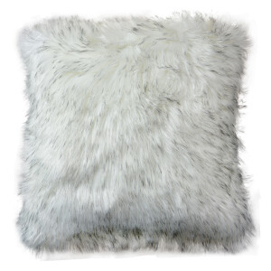 Fata perna decorativa blana alba gri 45x45 cm
