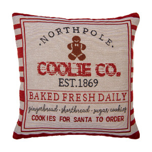 Fata perna textil multicolor North Pole 44x44 cm
