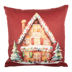 Fata perna Craciun multicolora textil 45x45 cm