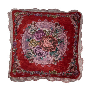 Fata perna decorativa textil Flowers 55x55 cm