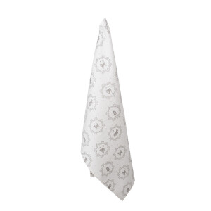 Prosop bucatarie bumbac alb gri Pisicute 47x70 cm