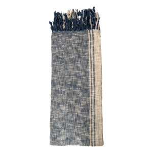 Patura bumbac albastru maro 125x150 cm
