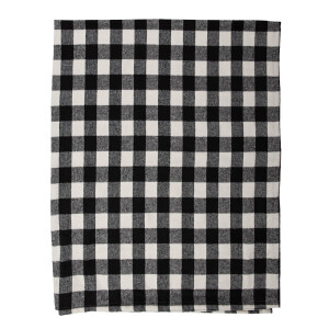 Patura textil negru alb 130x170 cm