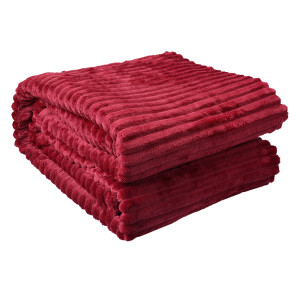Patura textil rosu 180x200 cm