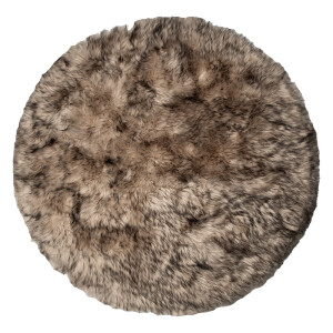 Covor blana artificiala maro neagra 100x3 cm