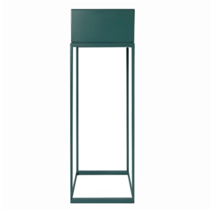Suport ghiveci flori metal verde Indize 25x25x80 cm