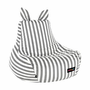 Fotoliu tip sac alb gri Lapin 50x72x75 cm