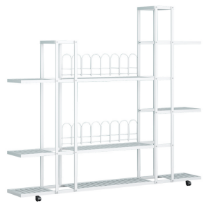 Raft pardoseala fier alb Laskia 120x27x114,5 cm