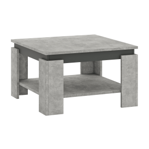 Masuta de cafea HDF gri grafit Lejsy 68x68x41 cm
