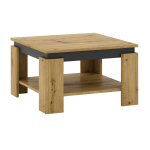 Masuta de cafea HDF stejar artisan grafit Lejsy 68x68x41 cm