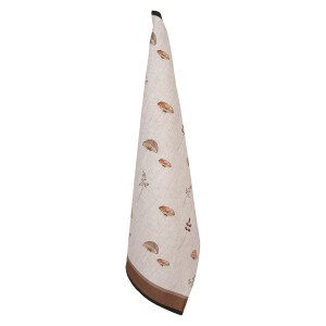 Prosop bucatarie bumbac bej maro Ciupercute 50x70 cm