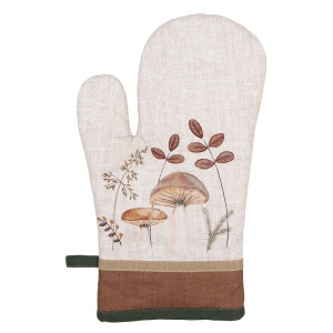 Manusa bucatarie textil multicolor Ciupercute 18x30 cm