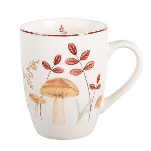 Cana portelan multicolor Ciupercute 12x8x10 cm / 350 ml