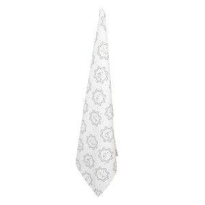 Prosop bucatarie bumbac alb gri Pisicute 50x70 cm